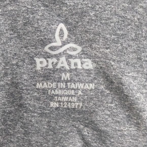 Prana Breathe Zip Up Athletic Jacket Medium Gray - Picture 5 of 6